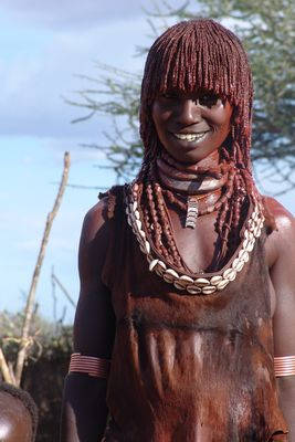 Реальная африканка с большой обвисшей грудью из Намибии 