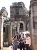 With clients, Siem Reap, Bayon temple
