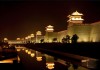 City wall night view, Datong, Datong old city City wall night view, Datong, Datong old city