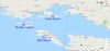 Map of the tour, Split