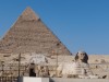 Middle Pyramid and Sphinx, Giza, Pyramid Plateau