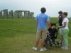 Stonehenge with a client who uses a wheelchair, London, Stonehenge