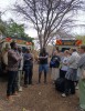 Chatting with guests jus before departure from Amboseli, Loitokitok, Kili Springs Camp