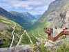 on the top of the Trollstigen - Troll Road, Alesund, a private tour Alesund- Troll Country full day